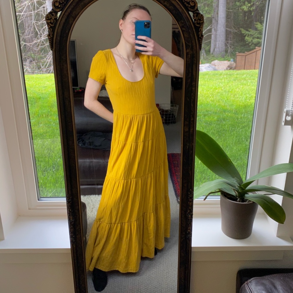 Anthropologie Maeve Gillian Tiered Maxi Dress